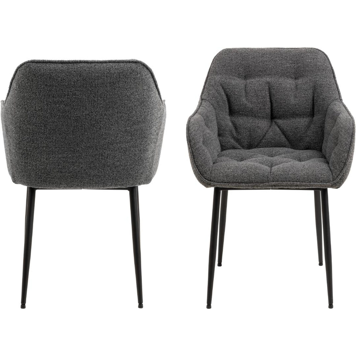 Toulon Karmstol Monza tyg Antracit