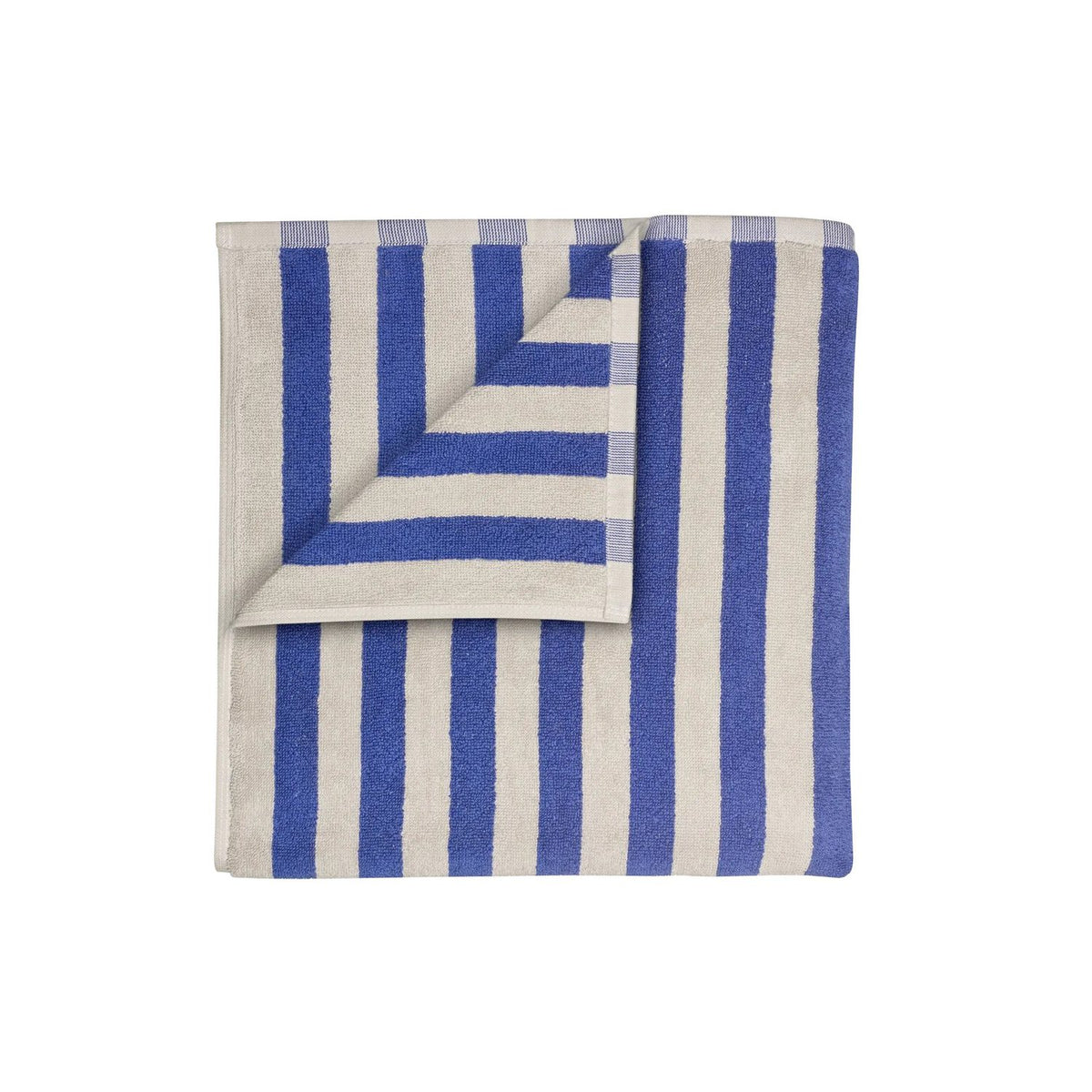 Arto bath towel 140 x 70 cm Badhandduk Moonbeam/Mazarine Blue, Stora linjer