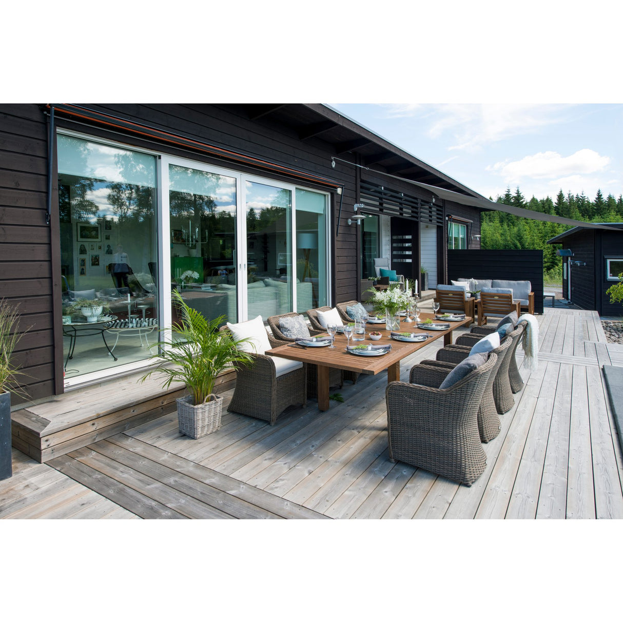 Gotland Utebord 60 x 120 cm Brun