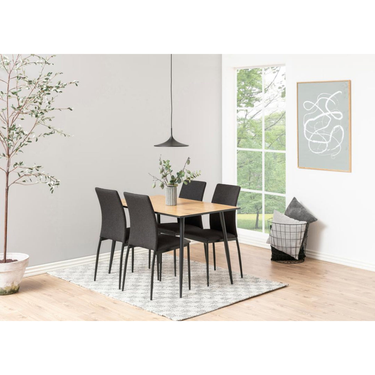 Denise Matstol Sawana tyg Grå