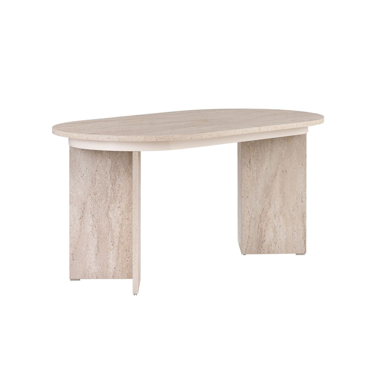 Amadeus Utdragbart matbord Travertine