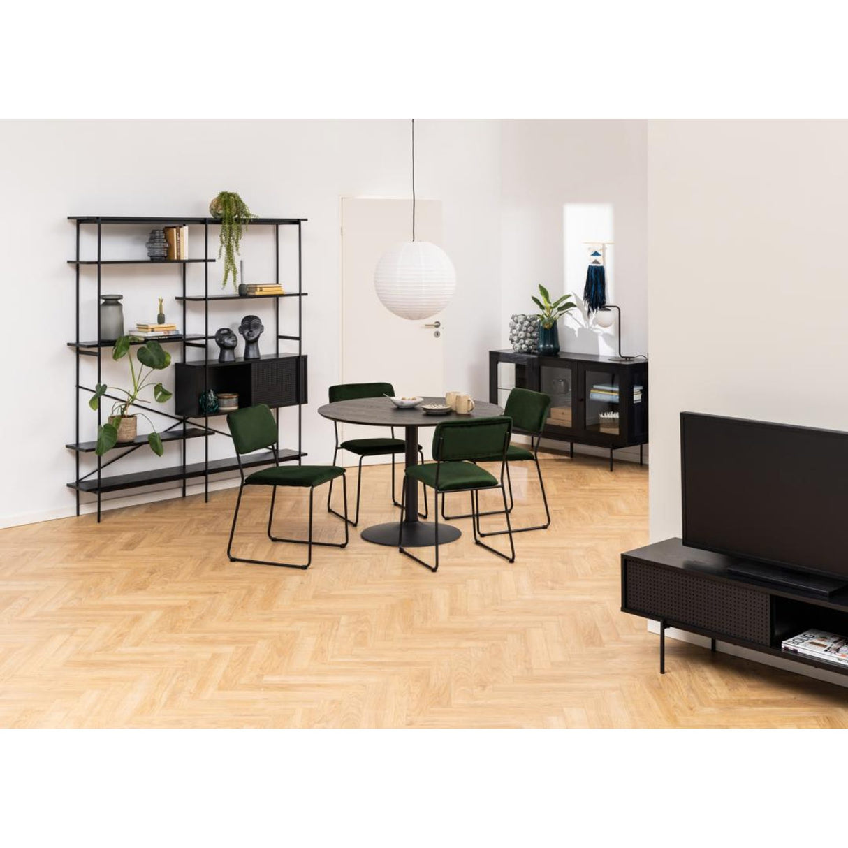 Lima Matstol Vic tyg Skogsgrön