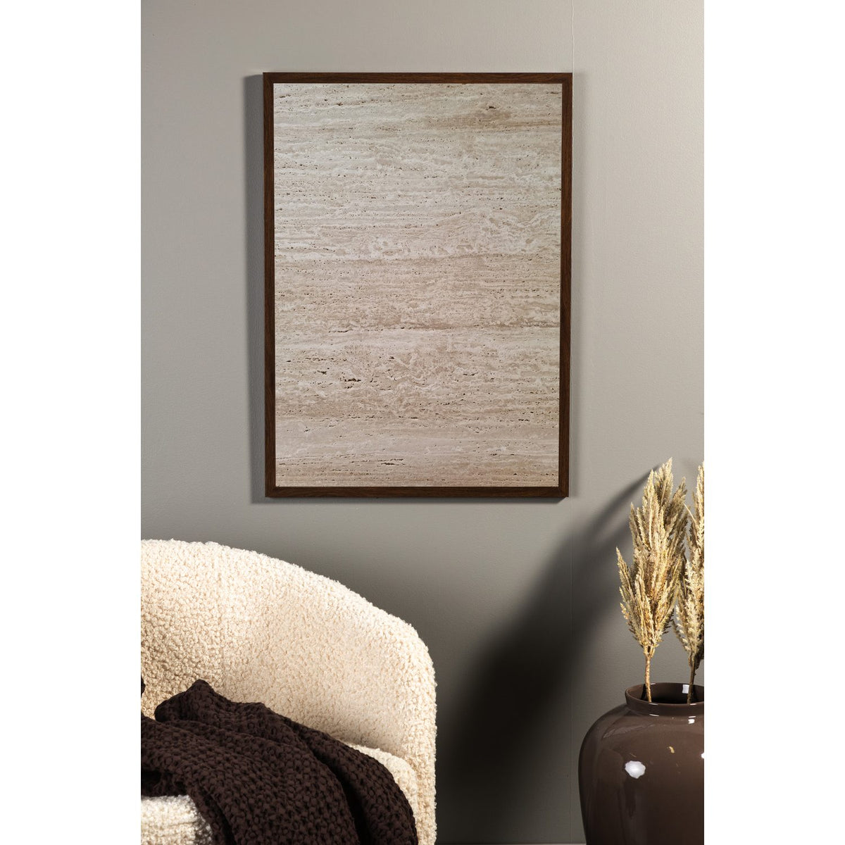 Stenvägg Poster Beige, 30 x 40 cm