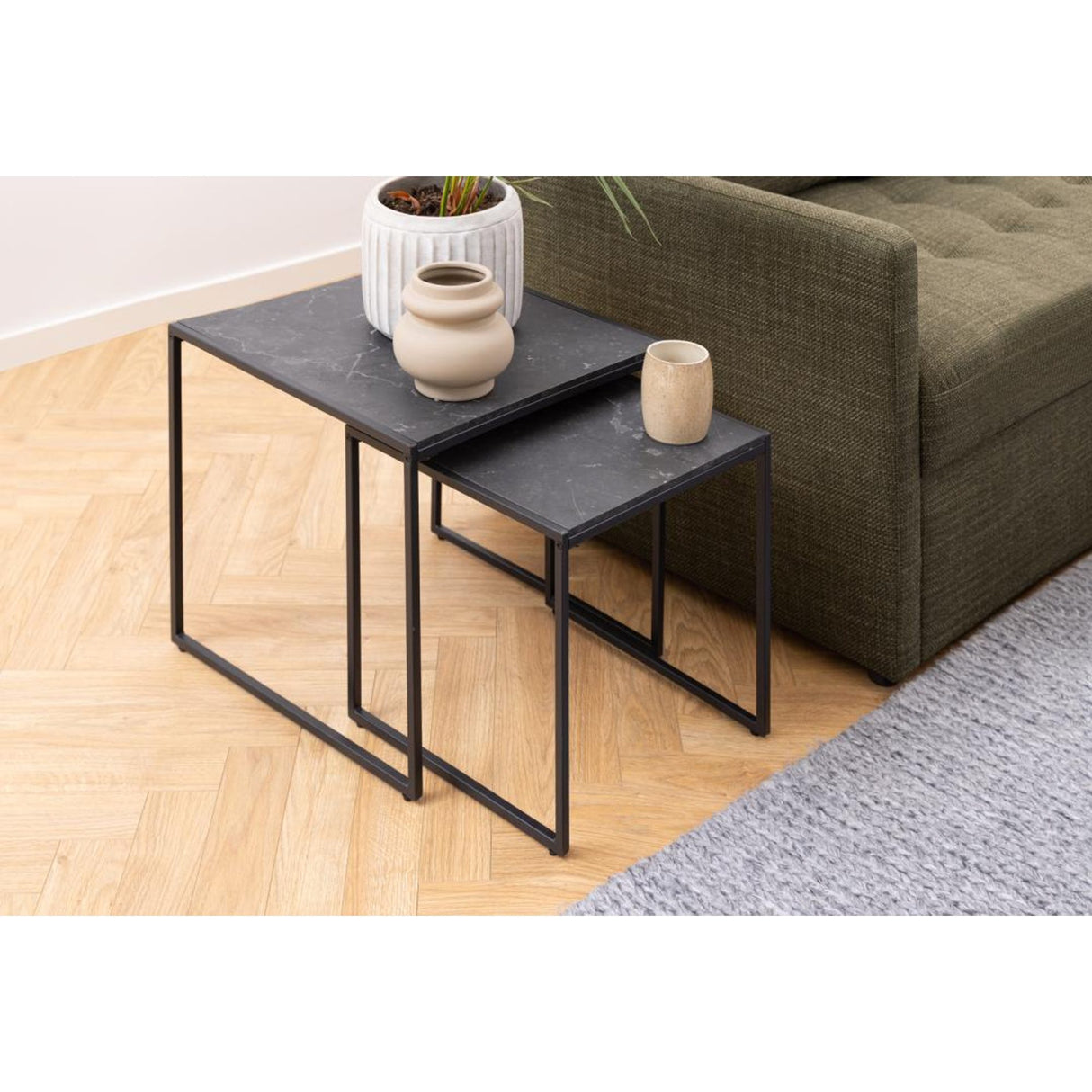 Tarbes Satsbord 45x50x50 cm Svart