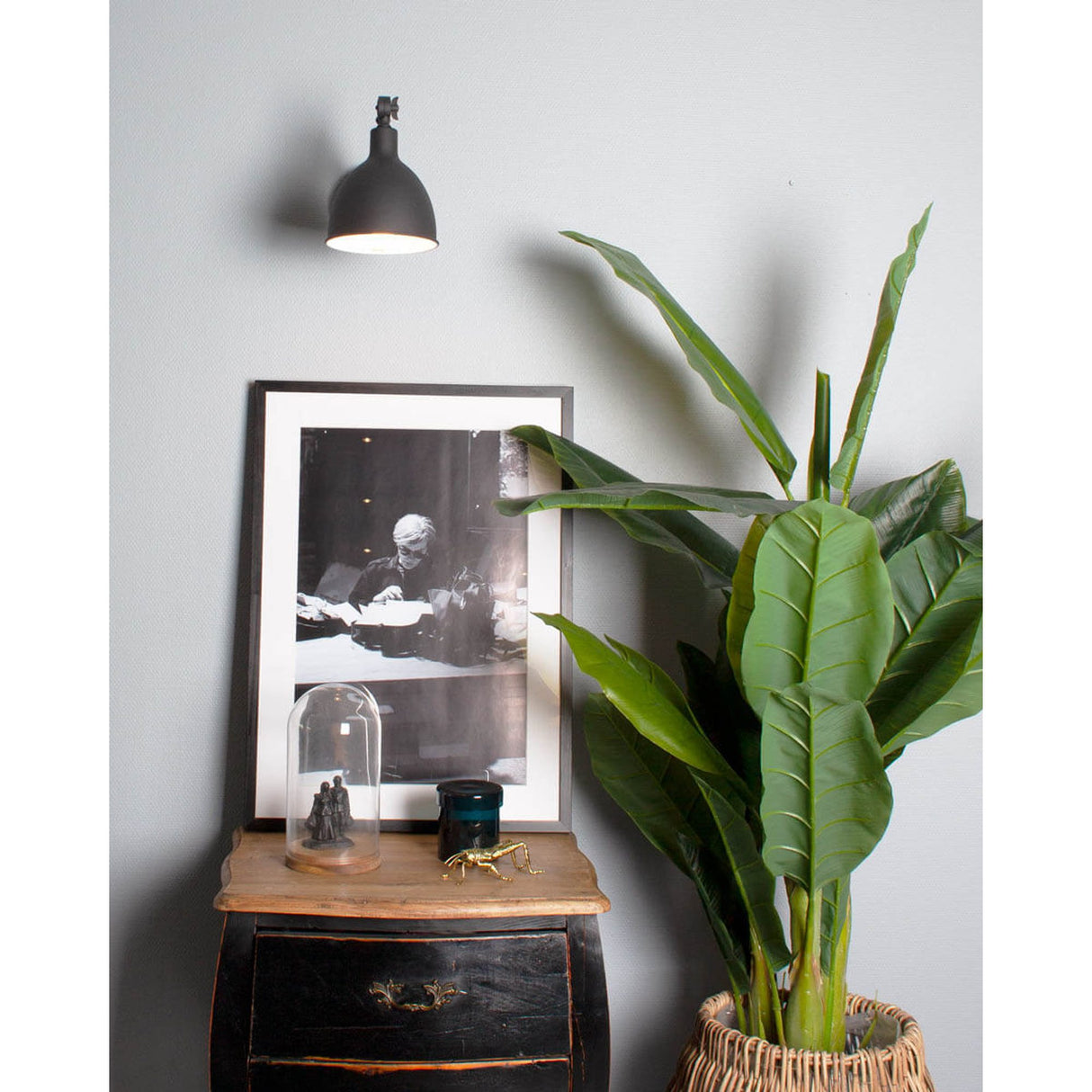 Bazar Mini Vägglampa Sandsvart