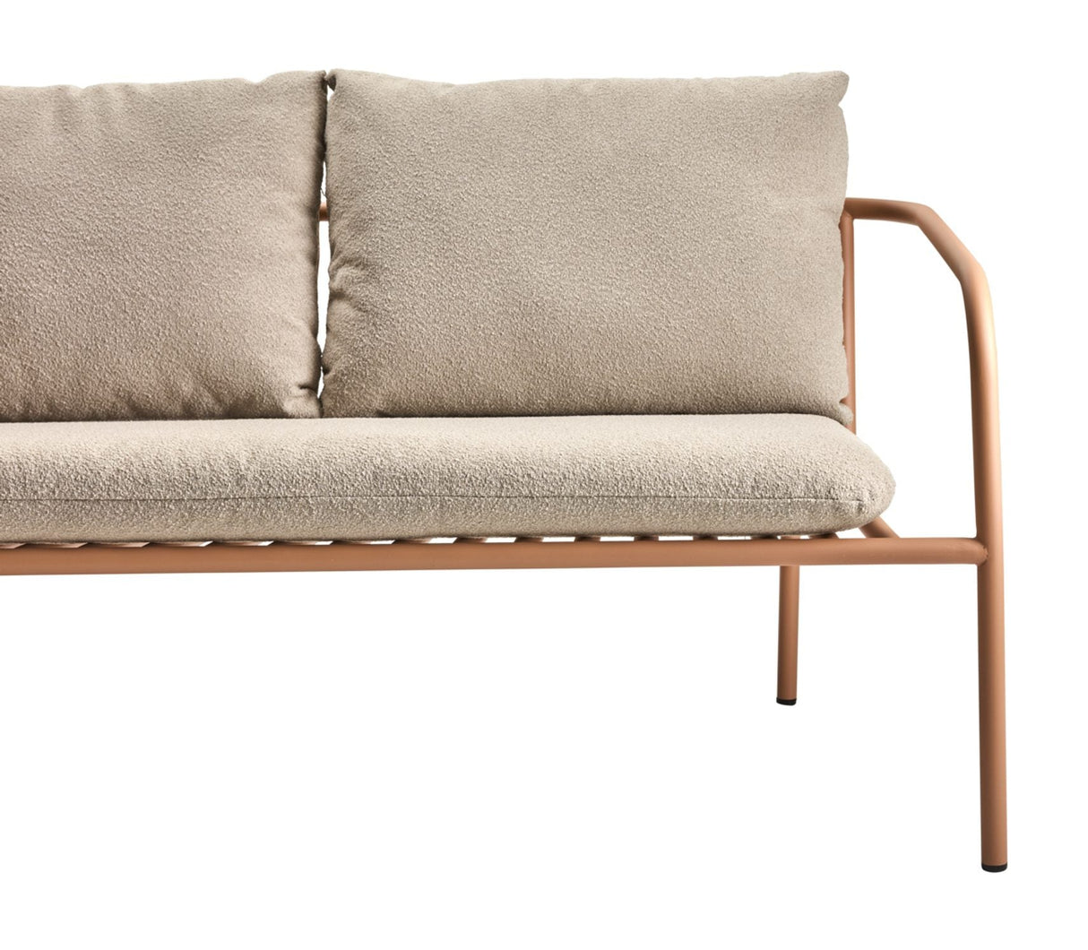 Bendt 2-sits Utesoffa Peach/Teddy Beige