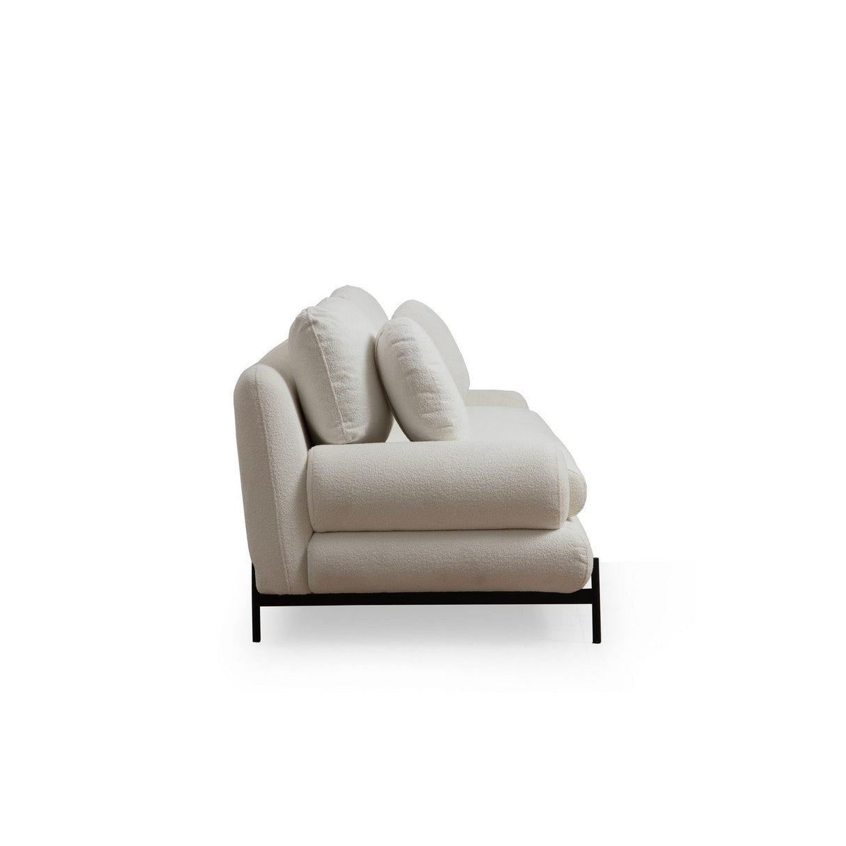 Livorno (188 x 85 x 92 cm) Vit 2-sitssoffa