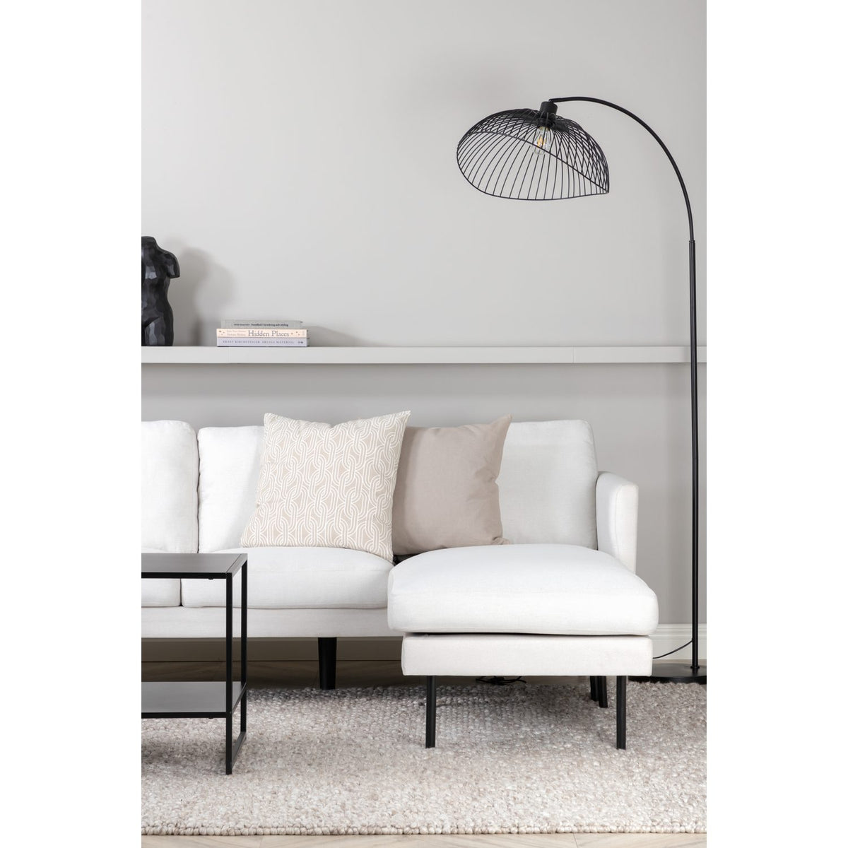 Zoom Schäslongsoffa Ljusbeige