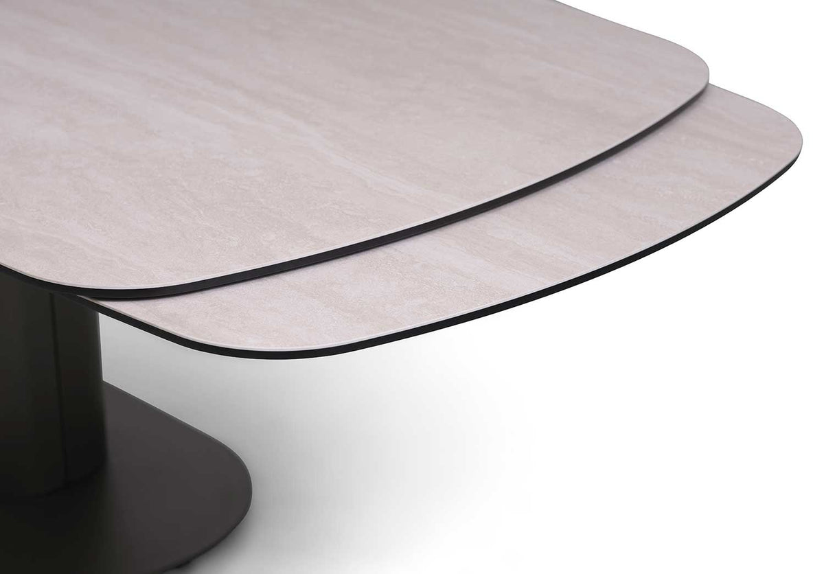 Giovanni Matbord 100x220-320 cm Brun / Travertin