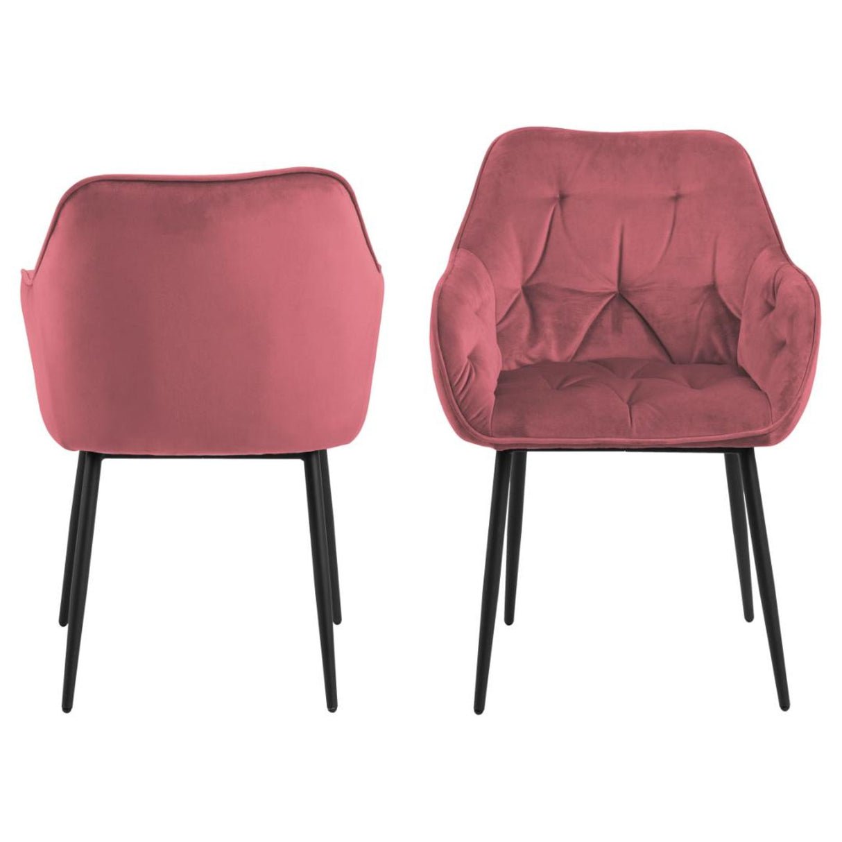 Toulon Karmstol Sittdyna Vic tyg korall