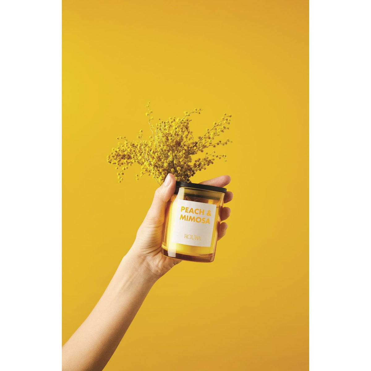 Cheerful Doftljus Peach & Mimosa, 8,5x7cm