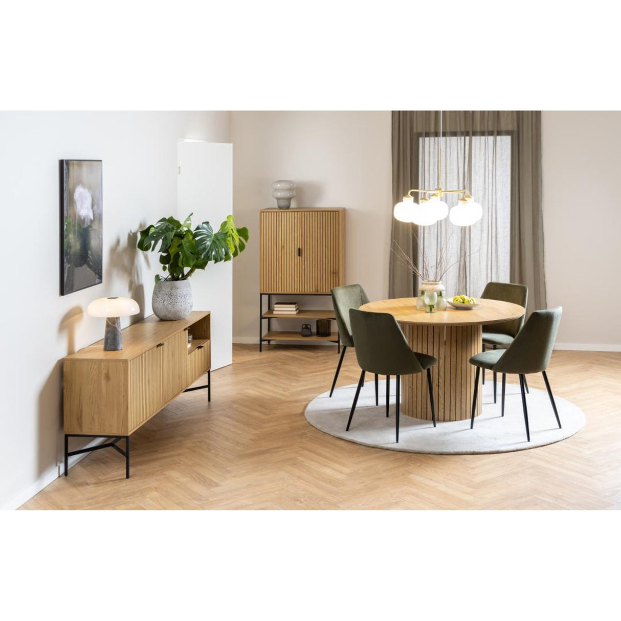 Courtney Matstol Loyd tyg Olivgrön