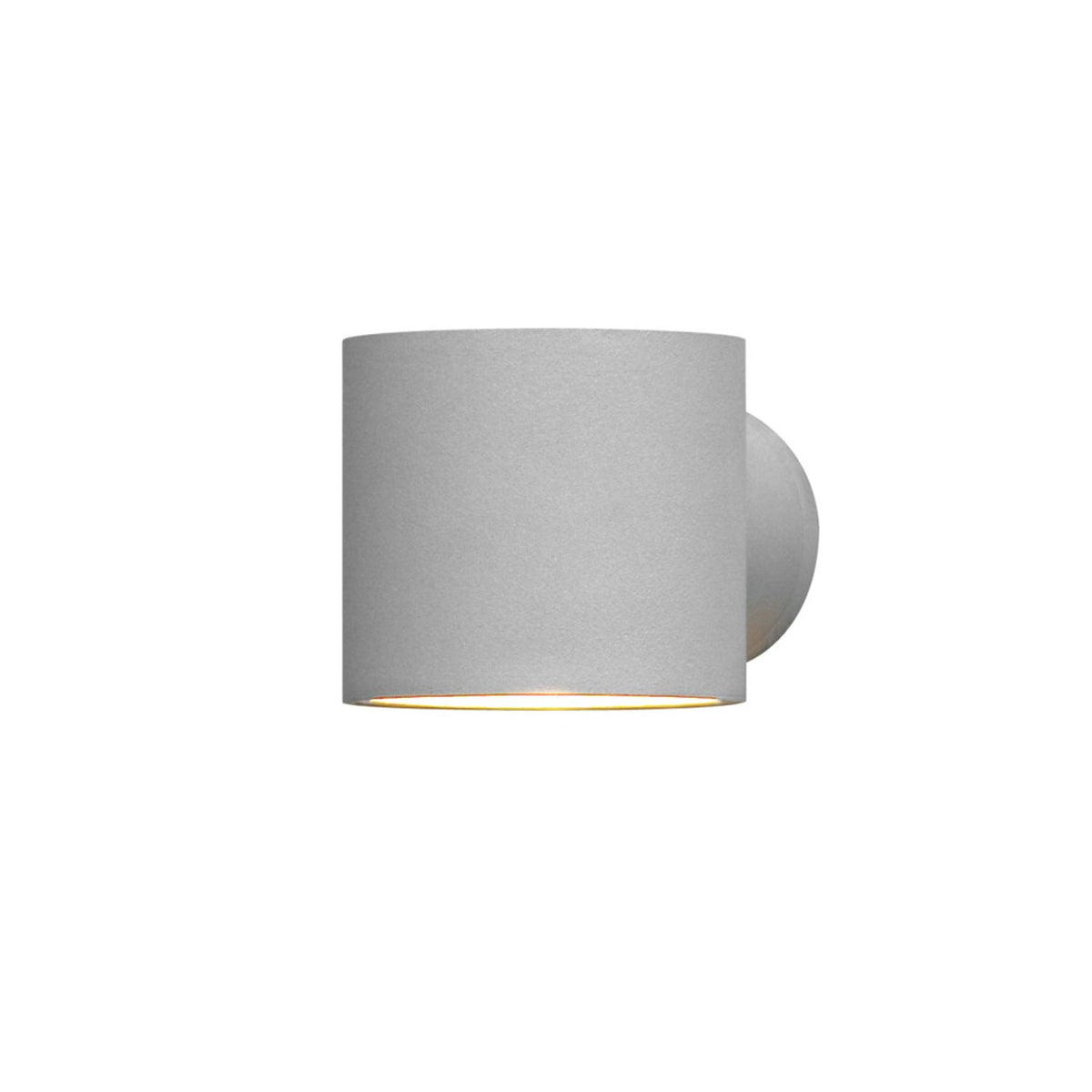 Modena G9 Rund Vägglampa Ute Grå