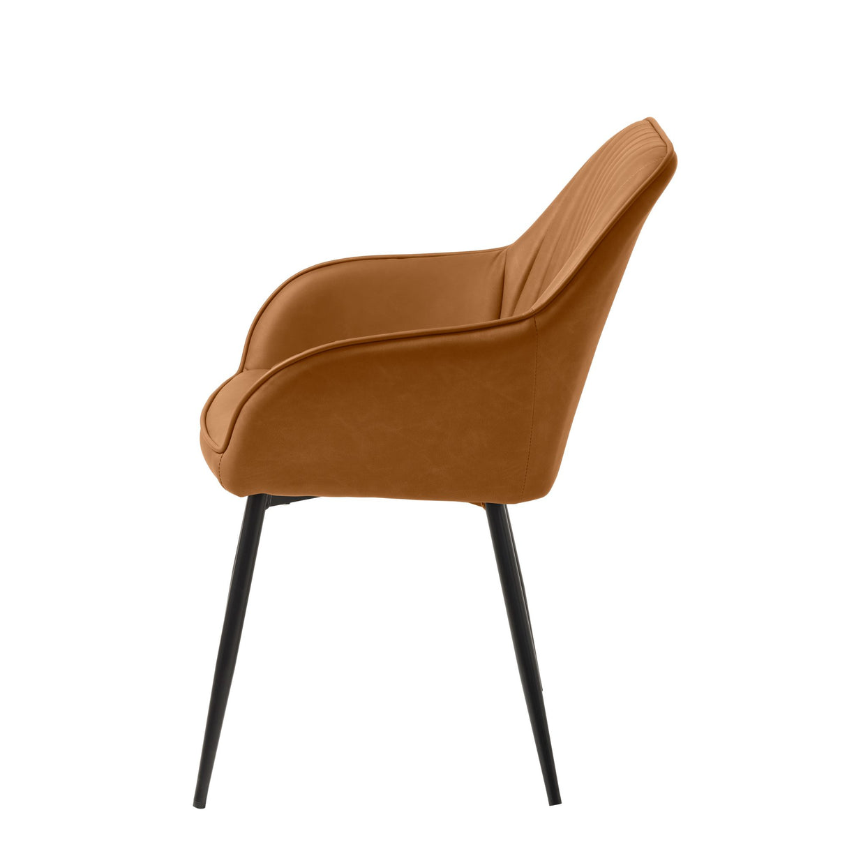 Cubo Stol Randig Konjak PU