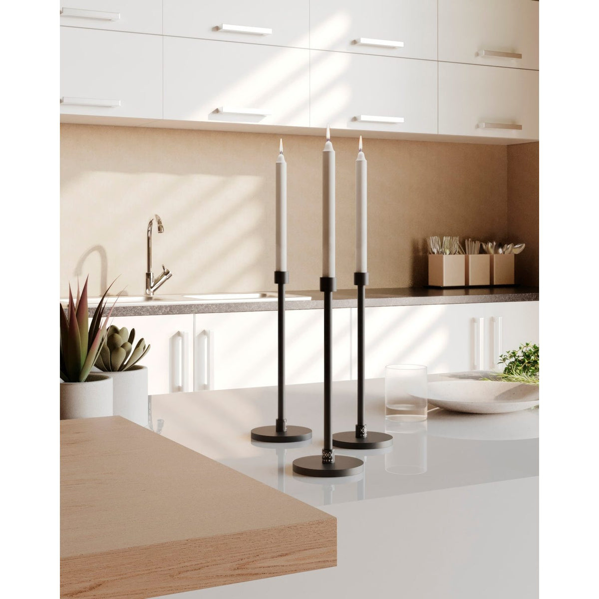 Steel Pillar 30 cm Ljusstake