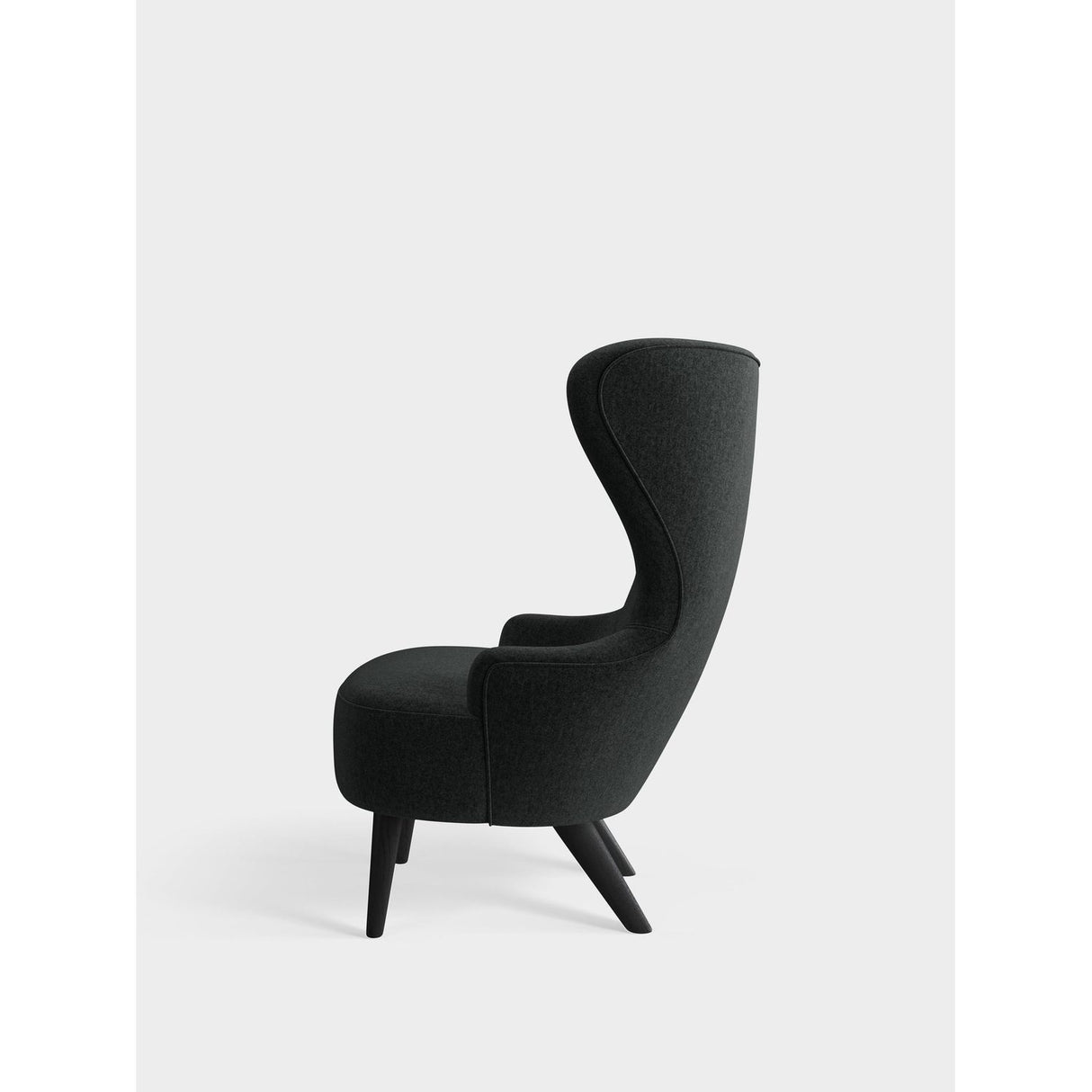 Wingback Micro Stol Melange Nap Dark Grey BL