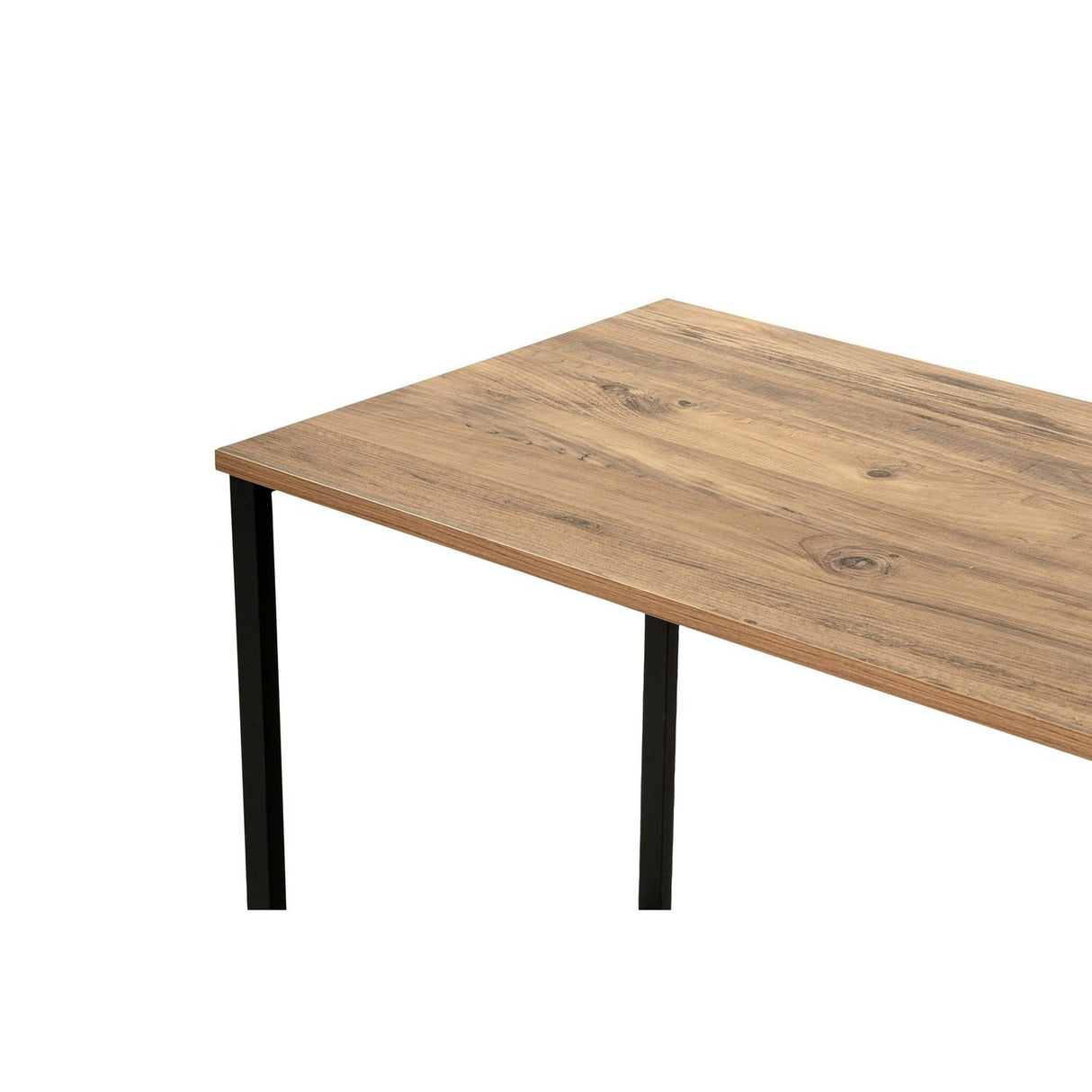 Gaborone dubbel Skrivbord Atlantisk furu Svart