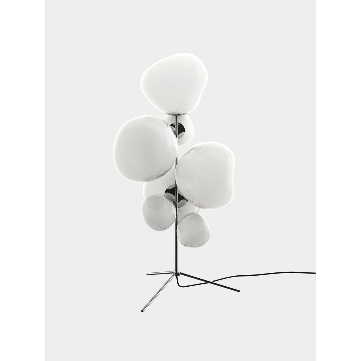 Melt Golvlampa Opalescent, Silver