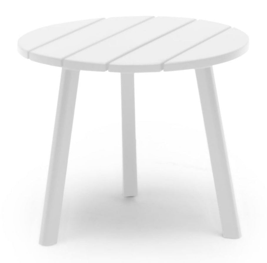 Tennessee Utesidobord Ø50 cm Vit