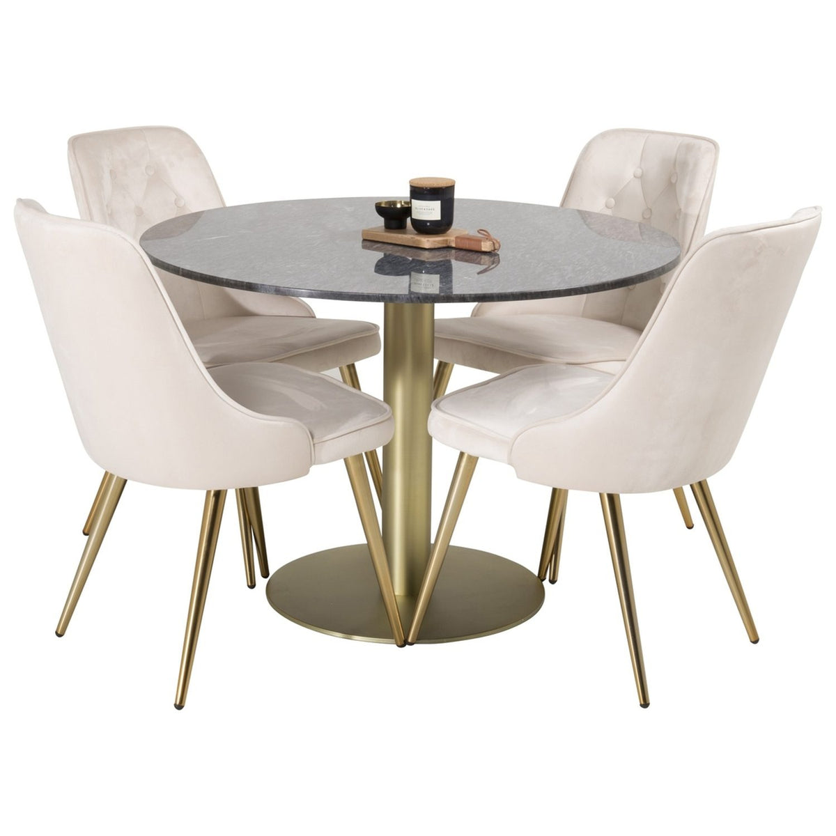 Estelle, Velvet Deluxe Rund matgrupp