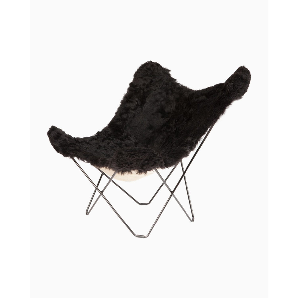 Iceland Mariposa Fåtölj Svart, Shorn Black