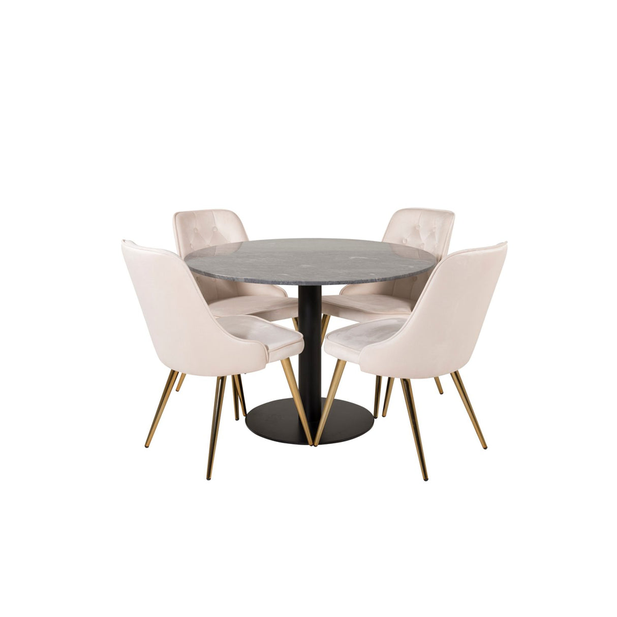 Estelle, Velvet Deluxe Rund matgrupp