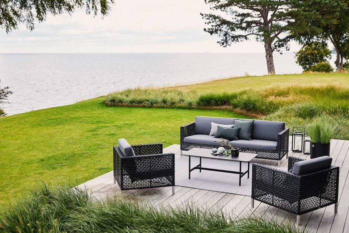 Connect 3-sits Soffa Svart