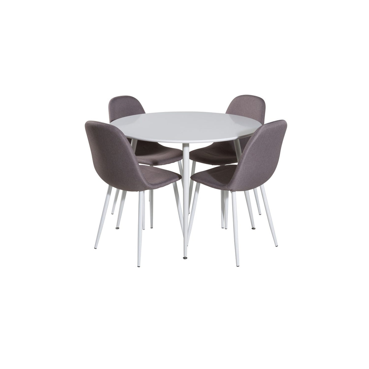 Plaza, Polar Rund matgrupp Grå,Vit, Vit, ⌀100