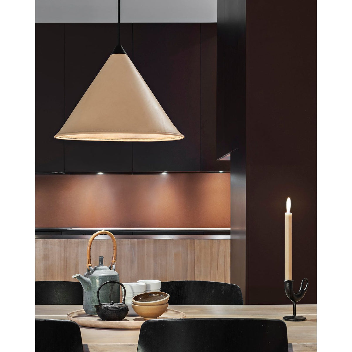 Namibia 35 cm Taklampa Oak