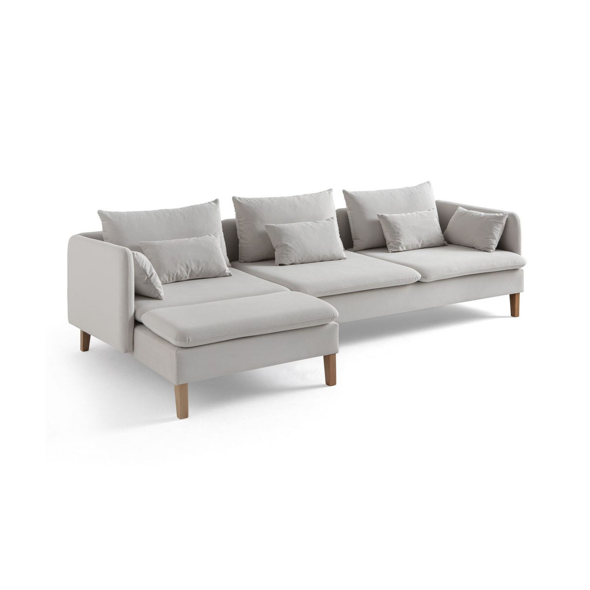 Quito Relax (185 x 95 x 92 cm) Hörnsoffa Creme