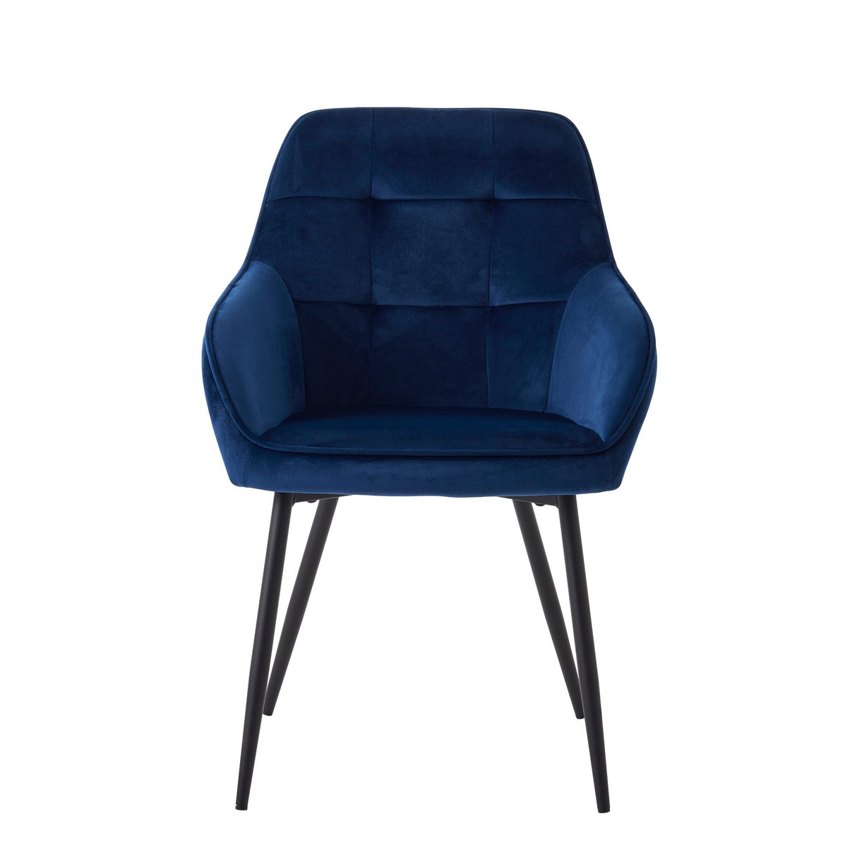 Cubo Stol Fyrkant Blå Sammet