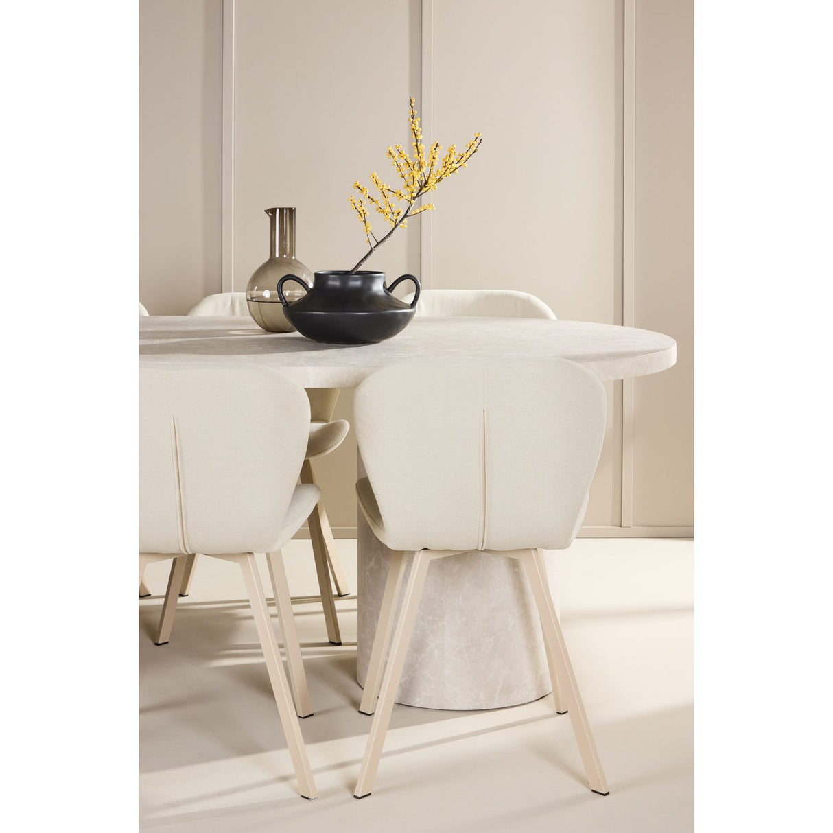 Narvik, Lilja Oval matgrupp Beige, Beige, 200 x 100