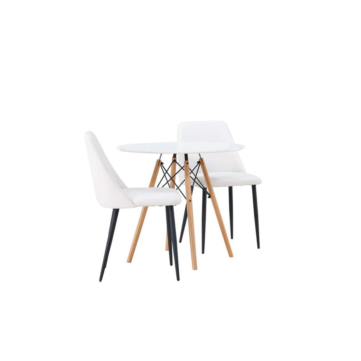 Danburi, Night Rund matgrupp Svart,Vit, Vit, ⌀60