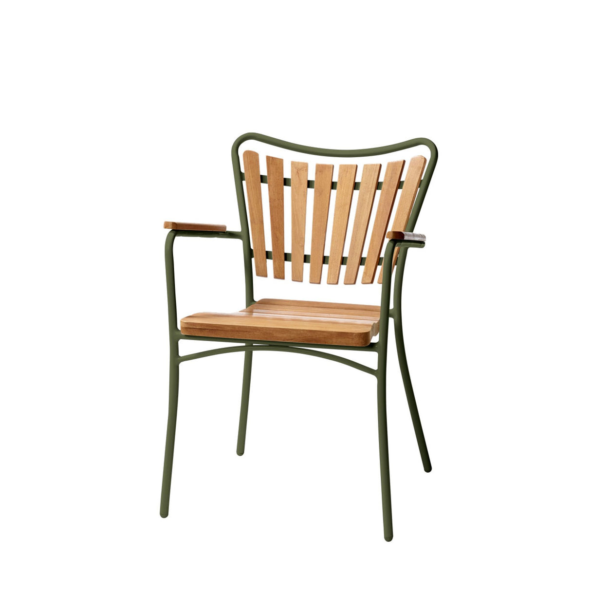 Ellen Matgrupp 150 cm Teak/Grön