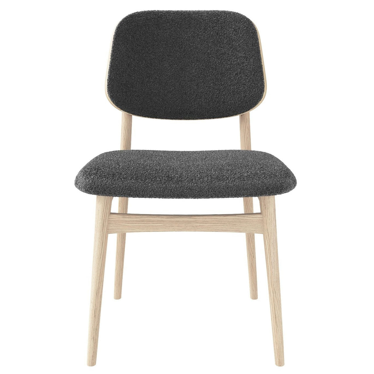 Carl Matstol Vitoljad Ek/Grått Tyg