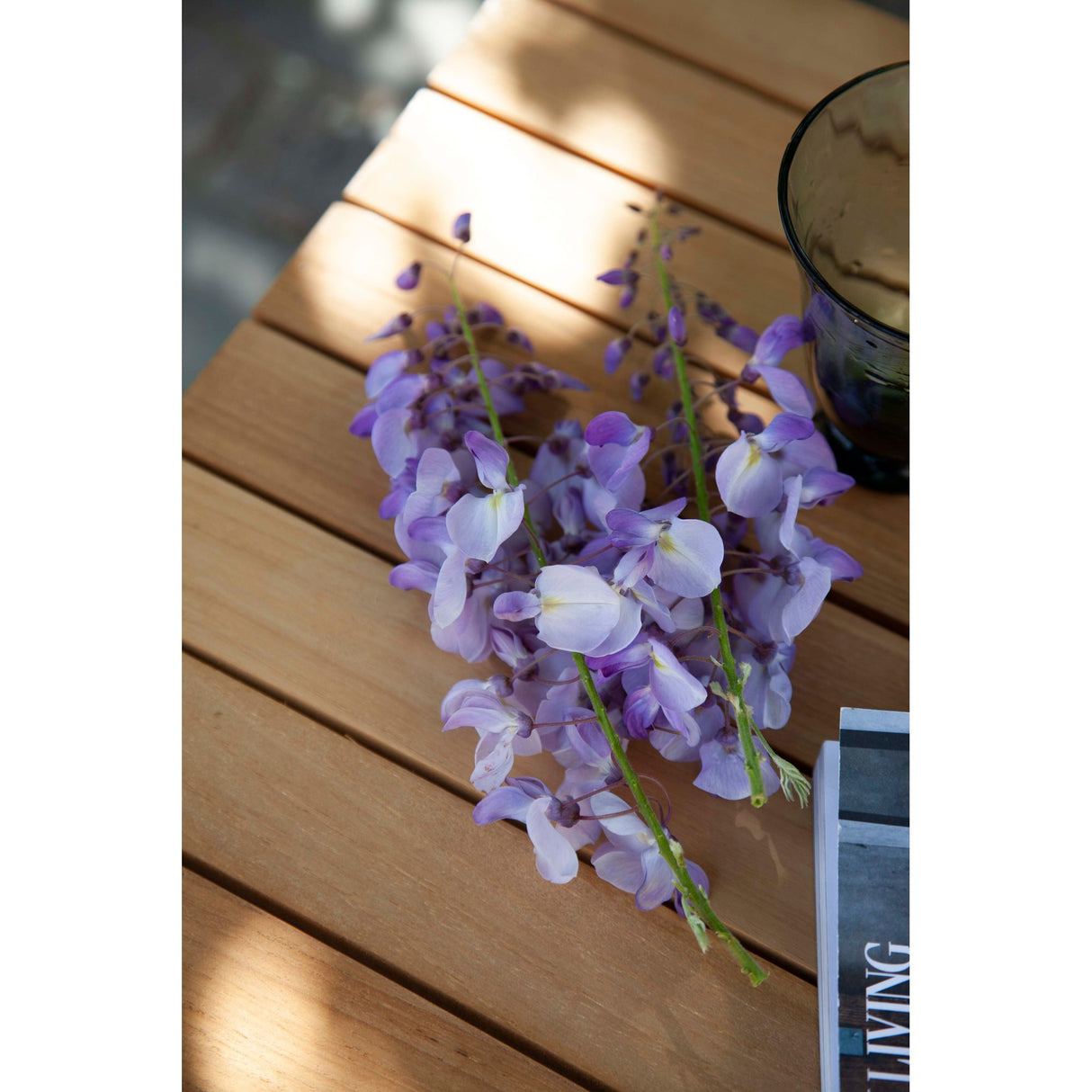 Rio Antracit/Teak Loungebord 50x45 cm