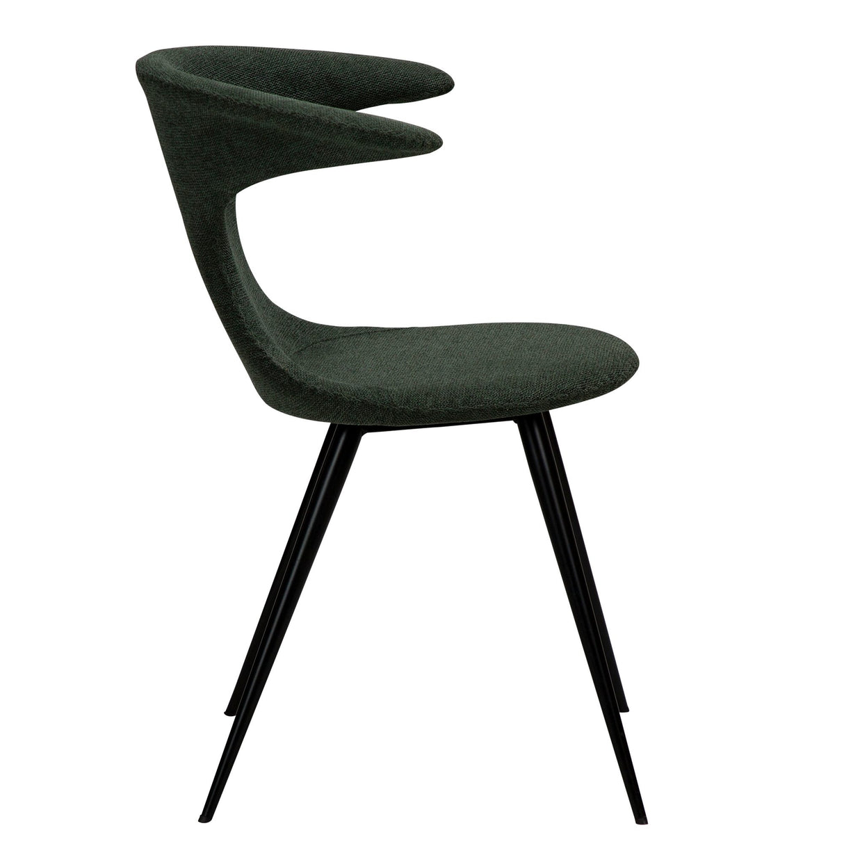 Flair Stol Sage Green, Round Black