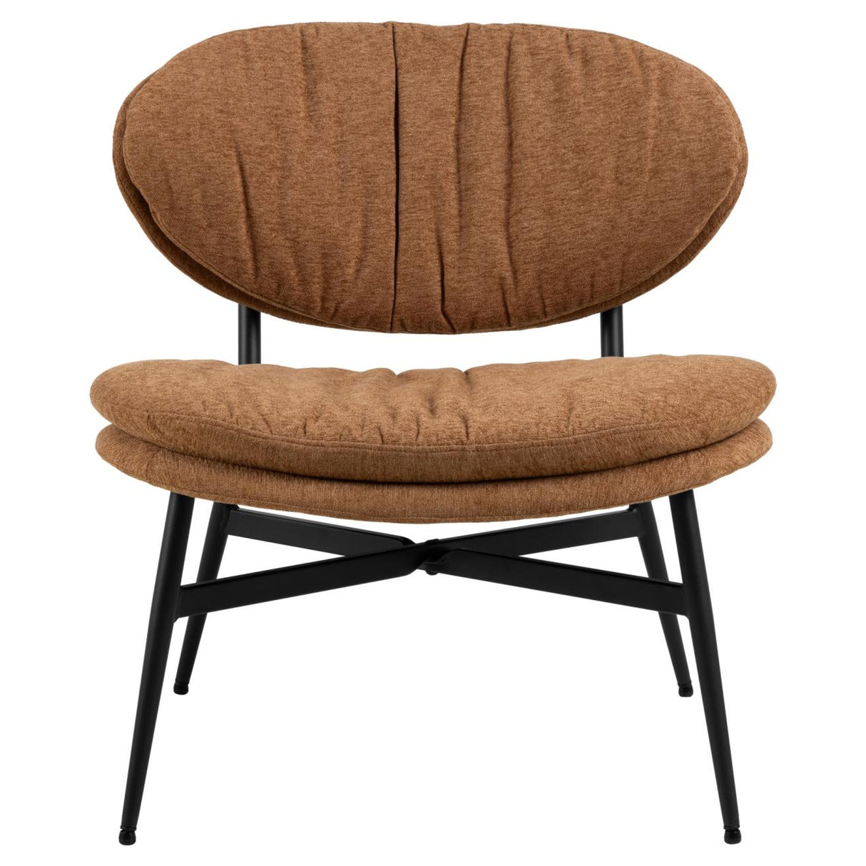 Malvik Loungefåtölj Apia tyg Terrakotta