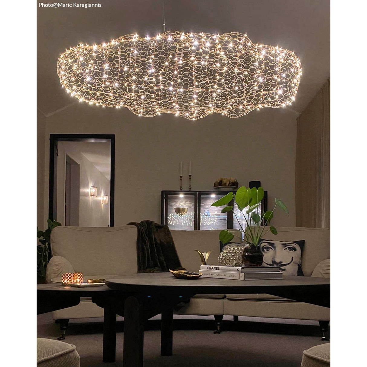 Hayden Taklampa 115 cm Guld