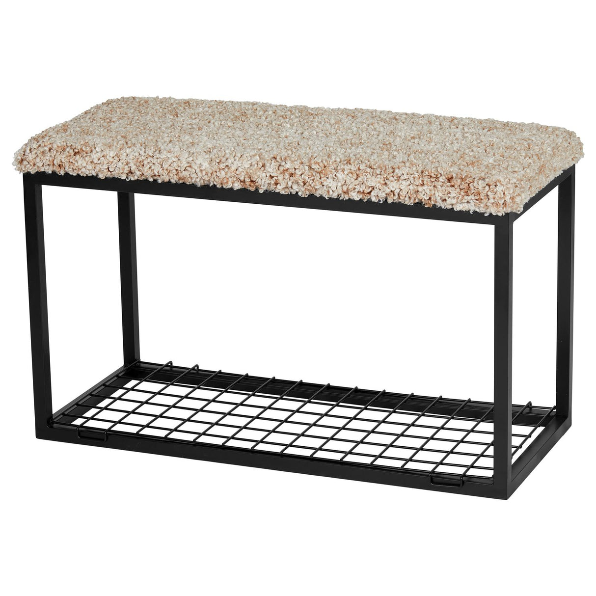 Palle Lumme 80x35x50 cm Bänk med Sittdyna Toffee/Black