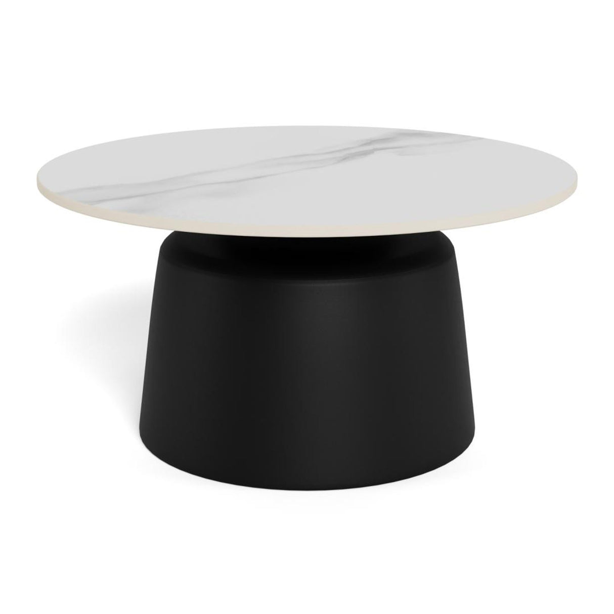 Nimbus soffbord Keramik Vit 70 cm Runt