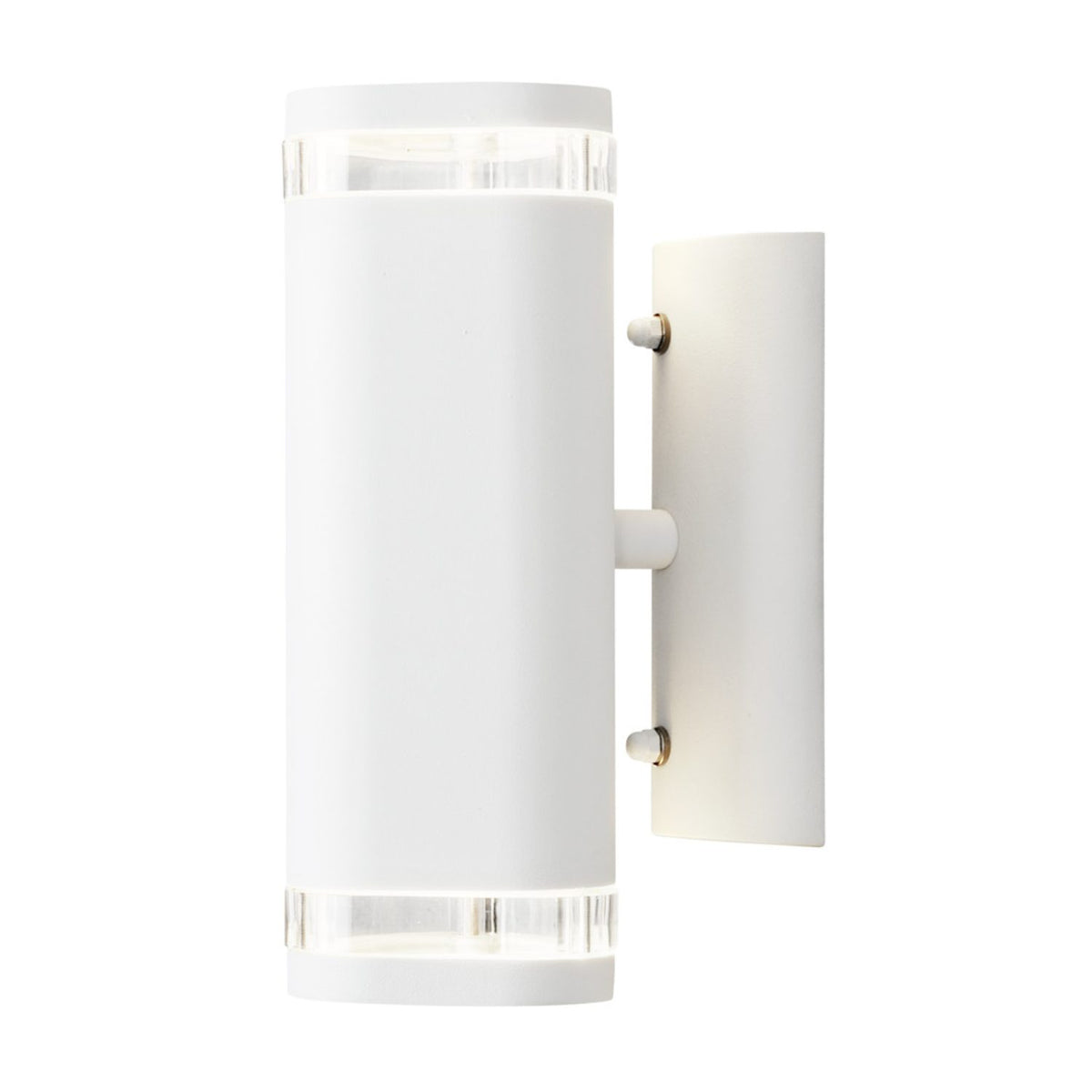 Modena GU10 Dubbel Transparent Vägglampa Ute Vit, 24 cm