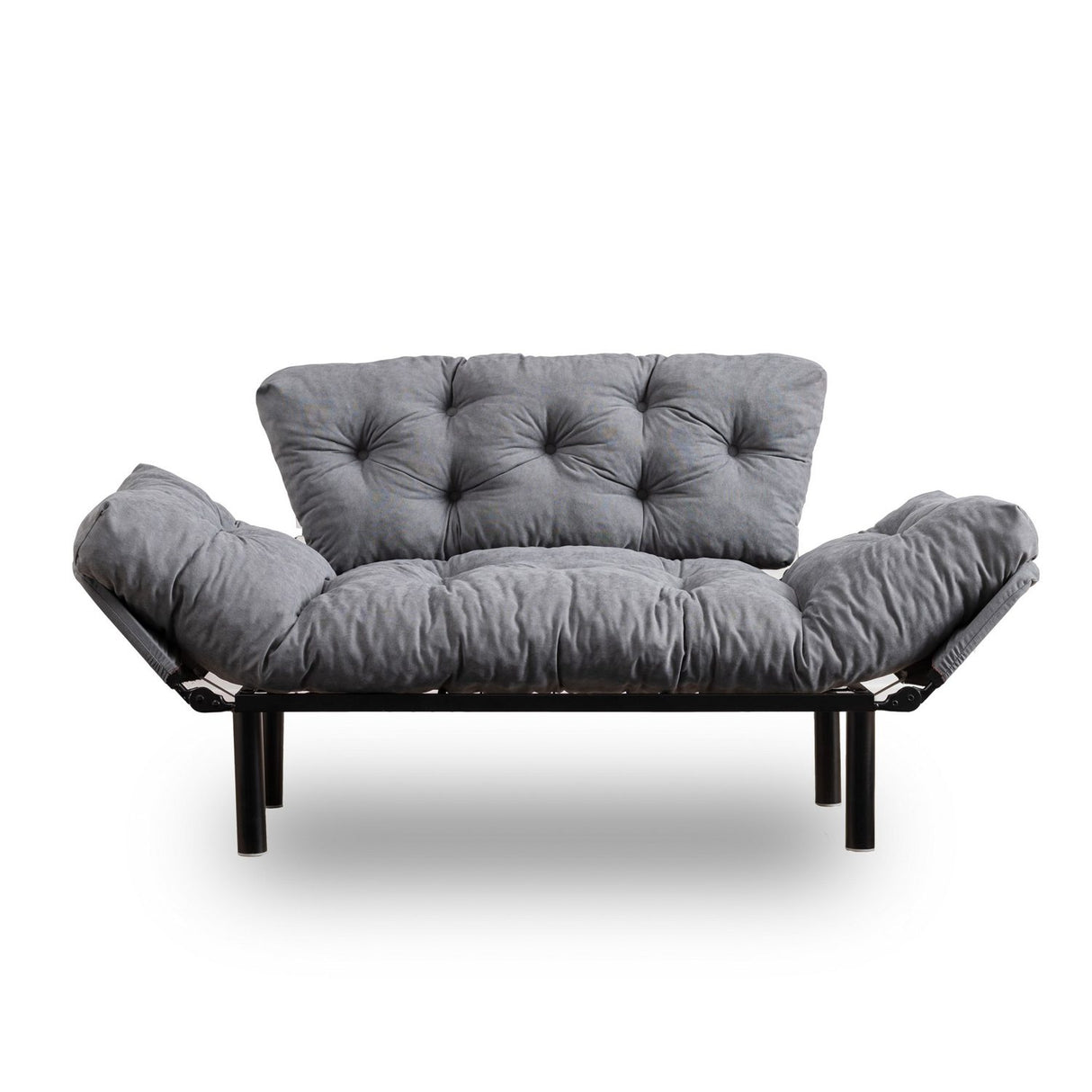 Helsingfors (155 x 85 x 70 cm) 2-sits bäddsoffa Grå