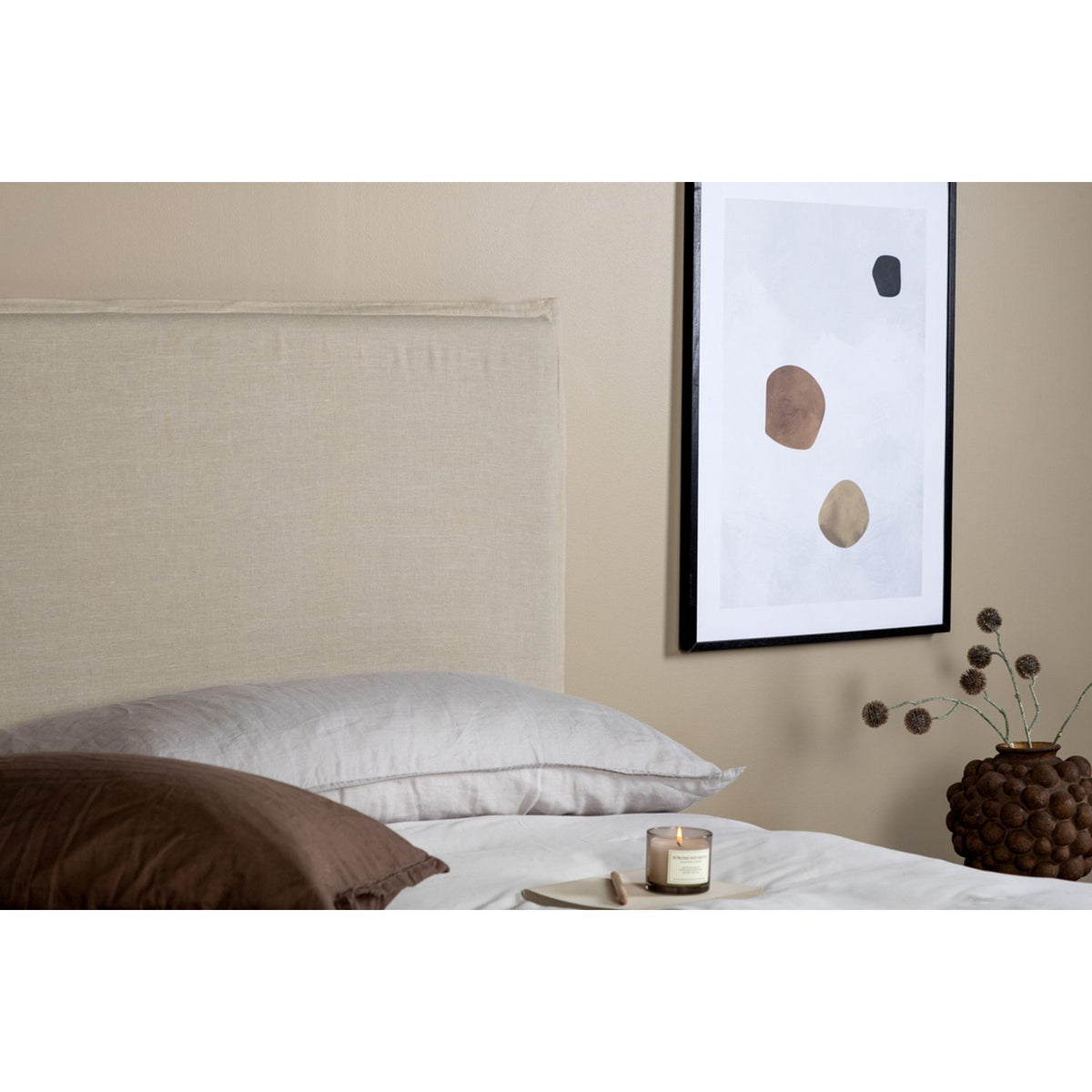 Signe Sänggavelöverdrag Beige