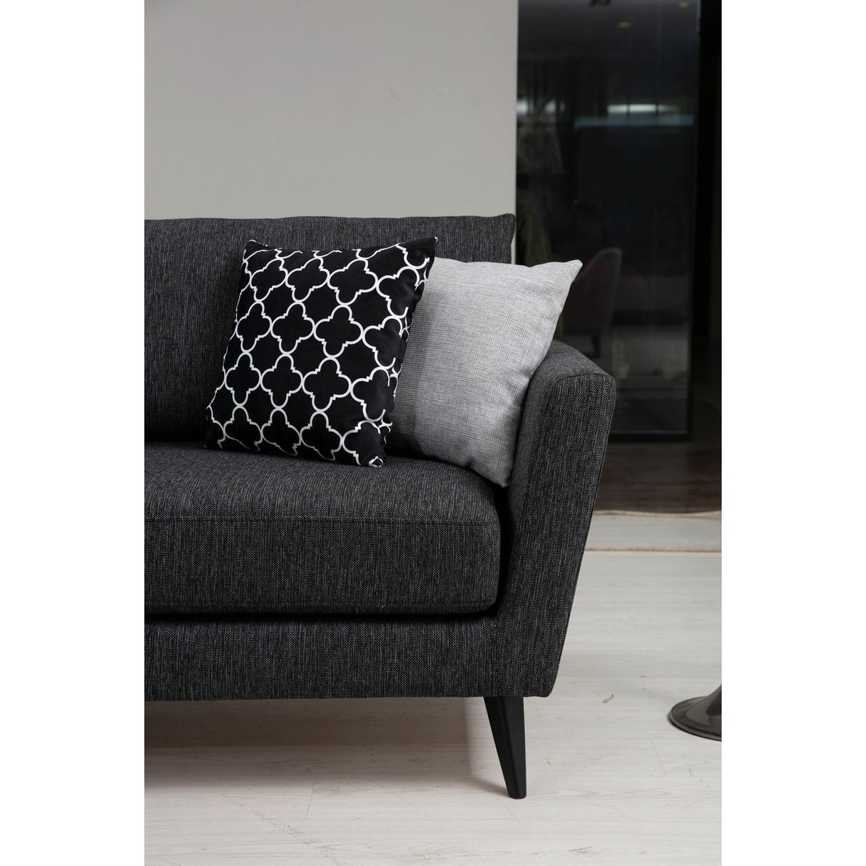 Port Louis 3 Seater (215 x 94 x 88 cm) Mörkgrå 3-sitssoffa