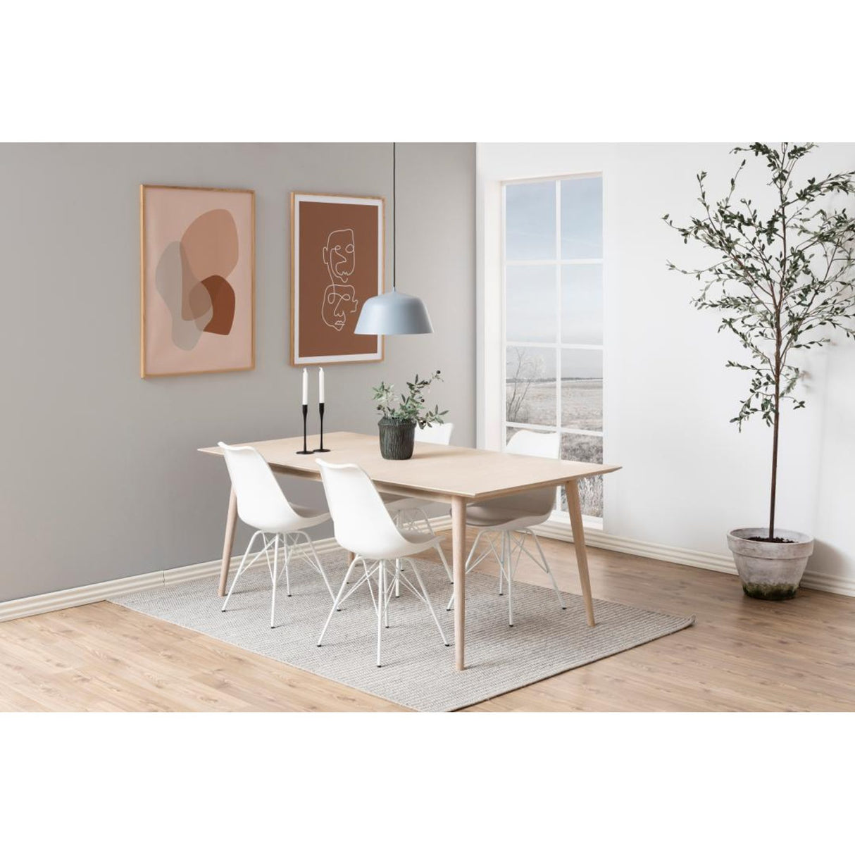 Shibuya Matstol PU Vit/Krom