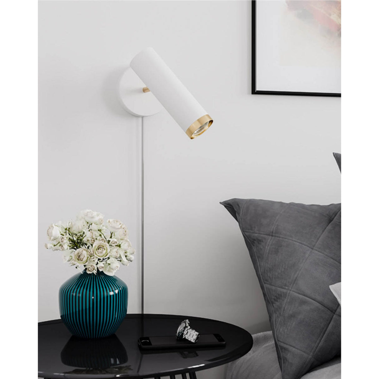 Puls Spotlight Vägglampa Vit Matt