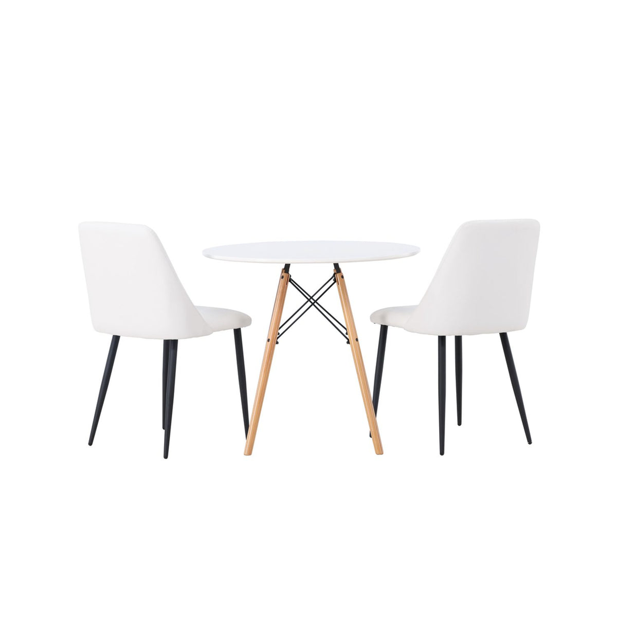 Danburi, Night Rund matgrupp Svart,Vit, Vit, ⌀60