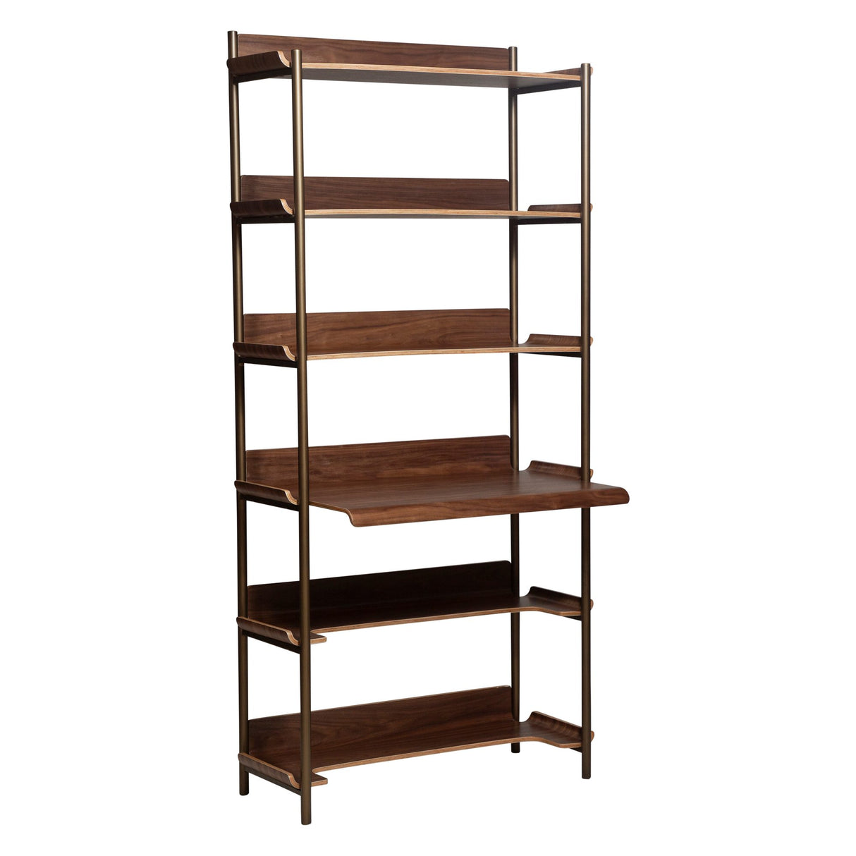 Friyay set om 6 med skrivbord Hylla Walnut