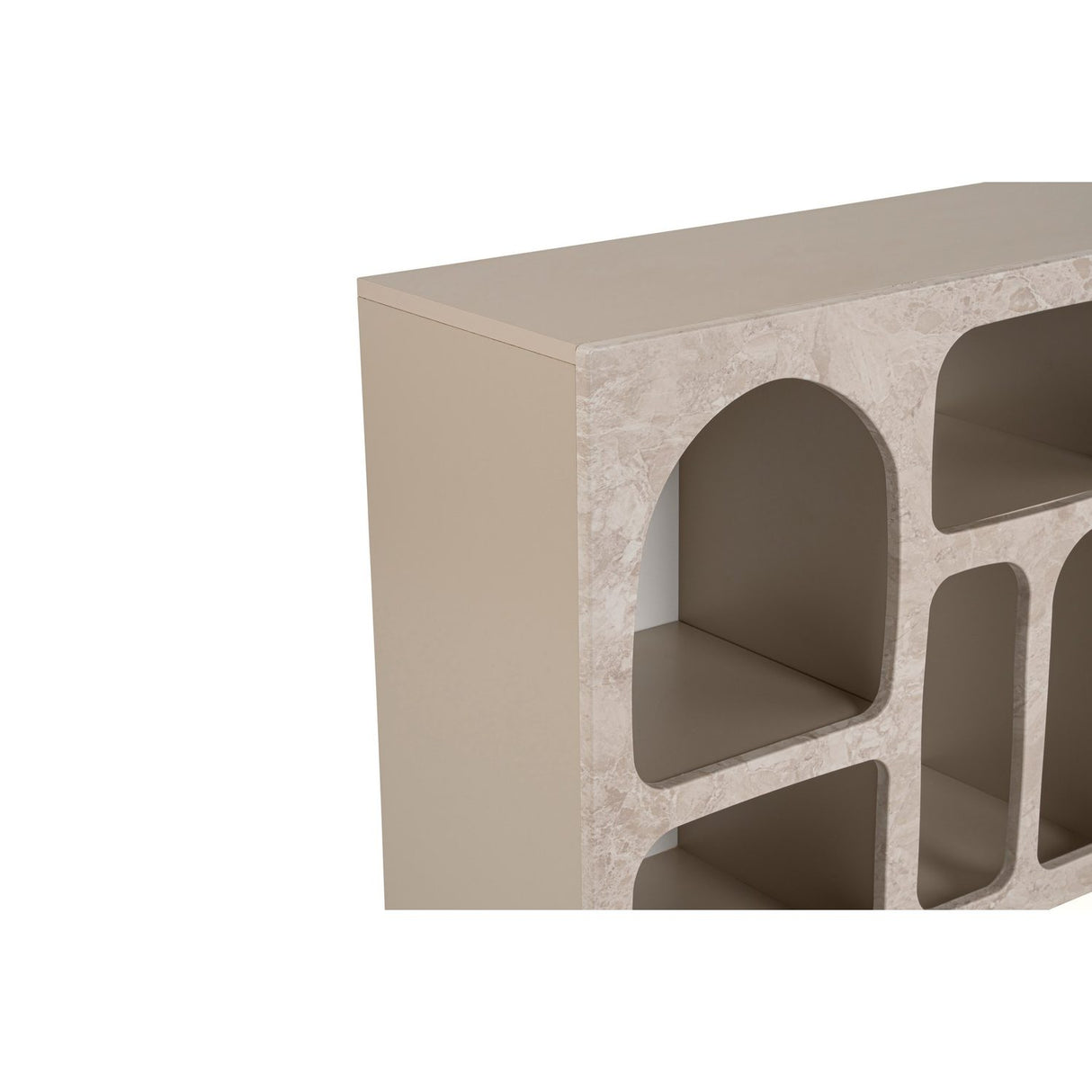 Liva 120 (120 x 74 x 37 cm) Konsol Travertinmarmor sandsten